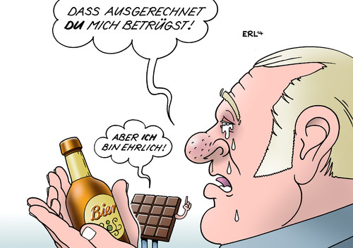 Cartoon: Absprachen und Aromastoffe (medium) by Erl tagged bier,brauerei,brauereien,kartell,preis,absprachen,preisabsprachen,bierpreis,betrug,verbraucher,schokolade,ritter,sport,stiftung,warentest,aroma,künstlich,deklaration,falsch,gericht,urteil,karikatur,erl,bier,brauerei,brauereien,kartell,preis,absprachen,preisabsprachen,bierpreis,betrug,verbraucher,schokolade,ritter,sport,stiftung,warentest,aroma,künstlich,deklaration,falsch,gericht,urteil