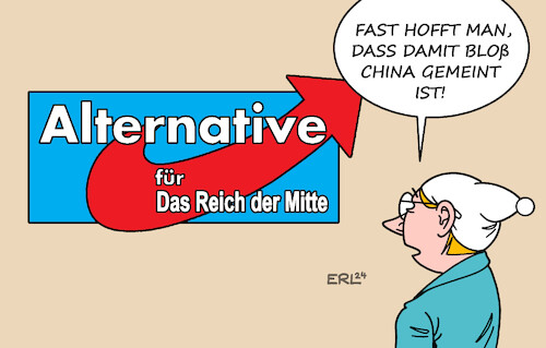 Cartoon: AfD-Reich (medium) by Erl tagged politik,mitarbeiter,kandidat,europawahl,maximilian,krah,afd,verdacht,spionage,china,geheimdienst,agent,reich,der,mitte,reichsbürger,kaiserreich,nationalsozialismus,rechtsextremismus,karikatur,erl,politik,mitarbeiter,kandidat,europawahl,maximilian,krah,afd,verdacht,spionage,china,geheimdienst,agent,reich,der,mitte,reichsbürger,kaiserreich,nationalsozialismus,rechtsextremismus,karikatur,erl