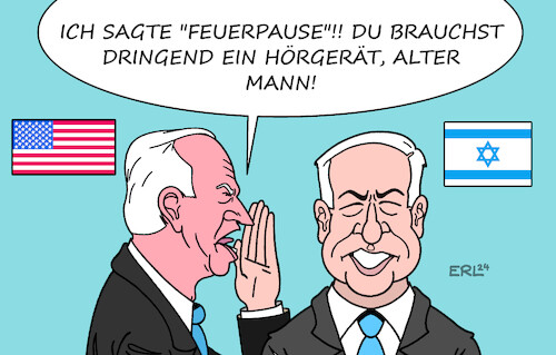 Cartoon: Alte Männer (medium) by Erl tagged politik,terrorismus,terror,angriff,überfall,massaker,hamas,isreal,reaktion,bodentruppen,bombardierung,gaza,überreaktion,opfer,zivilisten,usa,präsident,joe,biden,forderung,feuerpause,ministerpräsident,benjamin,netanjahu,taube,ohren,hörgerät,alter,mann,karikatur,erl,politik,terrorismus,terror,angriff,überfall,massaker,hamas,isreal,reaktion,bodentruppen,bombardierung,gaza,überreaktion,opfer,zivilisten,usa,präsident,joe,biden,forderung,feuerpause,ministerpräsident,benjamin,netanjahu,taube,ohren,hörgerät,alter,mann,karikatur,erl