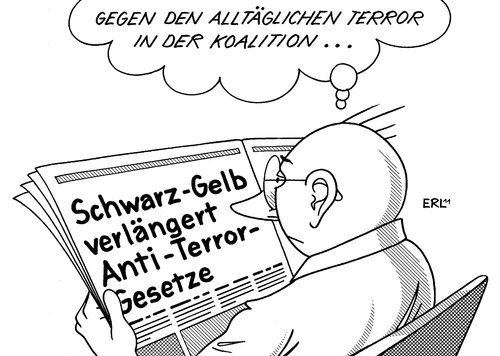 toonpool.com Toon Agent | "Anti-Terror-Gesetze" von Erl