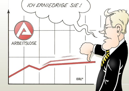 Cartoon: Arbeitslose (medium) by Erl tagged arbeitslose,erniedrigung,erniedrigen,westerwelle,guido,hartz,iv,polemik,arbeitslose,erniedrigen,guido westerwelle,hartz,polemik,arbeit,job,arbeitslosigkeit,guido,westerwelle