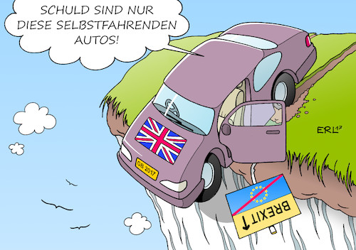 Cartoon: Autonomes Fahren (medium) by Erl tagged auto,selbstfahrend,autonomes,fahren,fahrer,technik,ethikkommission,bedingungen,abwägung,leben,sachschaden,ethik,moral,recht,gesetz,empfehlung,verkehr,straßenverkehr,zukunft,mensch,brexit,großbritannien,gb,uk,austritt,eu,situation,verfahren,karikatur,erl,auto,selbstfahrend,autonomes,fahren,fahrer,technik,ethikkommission,bedingungen,abwägung,leben,sachschaden,ethik,moral,recht,gesetz,empfehlung,verkehr,straßenverkehr,zukunft,mensch,brexit,großbritannien,gb,uk,austritt,eu,situation,verfahren,karikatur,erl