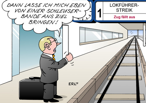 Bahnstreik Schleuserbanden