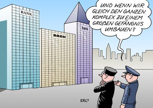 Cartoon: Banken (medium) by Erl tagged bank,banken,betrug,libor,zins,manipulation,wertpapiere,aktien,aktienkurse,strafverfogung,razzia,durchsuchung,polizei,staatsanwalt,gefängnis,bank,banken,betrug,libor,zins,manipulation,wertpapiere,aktien,aktienkurse,strafverfogung,razzia,durchsuchung,polizei,staatsanwalt,gefängnis