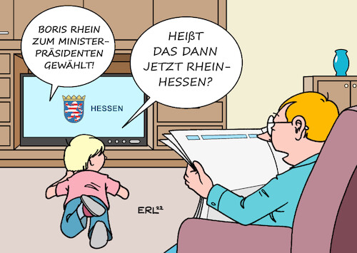 Cartoon: Boris Rhein (medium) by Erl tagged politik,hessen,rückzug,volker,bouffier,ministerpräsident,nachfolger,boris,rhein,cdu,wortspiel,rheinhessen,fernsehen,vater,sohn,zeitung,karikatur,erl,politik,hessen,rückzug,volker,bouffier,ministerpräsident,nachfolger,boris,rhein,cdu,wortspiel,rheinhessen,fernsehen,vater,sohn,zeitung,karikatur,erl