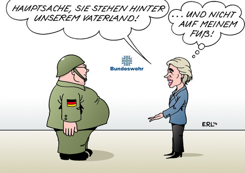 Cartoon: Bundeswehr Übergewichtige (medium) by Erl tagged bundeswehr,übergewichtige,dicke,soldaten,zulassung,dienst,berufsarmee,nachwuchssorgen,armee,militär,vaterland,gewicht,verteidigung,verteidigungsministerin,ursula,von,der,leyen,bundeswehr,übergewichtige,dicke,soldaten,zulassung,dienst,berufsarmee,nachwuchssorgen,armee,militär,vaterland,gewicht,verteidigung,verteidigungsministerin,ursula,von,der,leyen