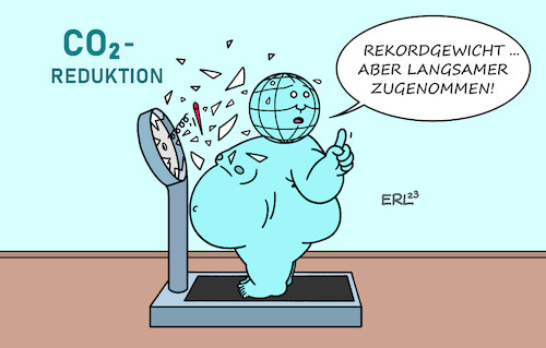 Cartoon: CO2-Ausstoß (medium) by Erl tagged politik,klima,klimawandel,erderwärmung,klimaschutz,klimaziele,co2,reduzierung,ziel,verfehlt,2023,rekord,zunahme,langsamer,erde,adipositas,übergewicht,gewicht,abnehmen,rekordgewicht,waage,gesundheit,umwelt,karikatur,erl,politik,klima,klimawandel,erderwärmung,klimaschutz,klimaziele,co2,reduzierung,ziel,verfehlt,2023,rekord,zunahme,langsamer,erde,adipositas,übergewicht,gewicht,abnehmen,rekordgewicht,waage,gesundheit,umwelt,karikatur,erl