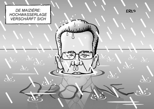 De Maiziere Hochwasser