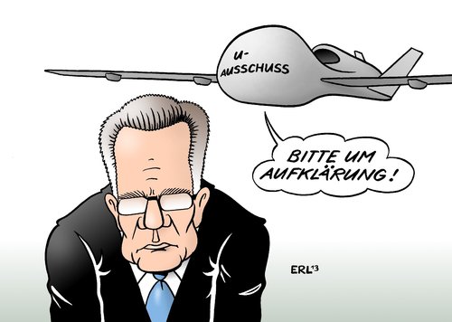 Cartoon: De Maiziere U-Ausschuss (medium) by Erl tagged verteidigungsminister,thomas,de,maiziere,drohne,euro,hawk,zulassung,steuerverschwendung,vertuschung,verschleierung,information,mitarbeiter,schuld,fehler,aufklärung,aufklärungsdrohne,untersuchungsausschuss,verteidigungsminister,thomas,de,maiziere,drohne,euro,hawk,zulassung,steuerverschwendung,vertuschung,verschleierung,information,mitarbeiter,schuld,fehler,aufklärung,aufklärungsdrohne,untersuchungsausschuss