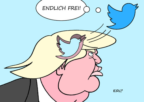 Der Vogel verlässt das sinkende By Erl | Politics Cartoon | TOONPOOL