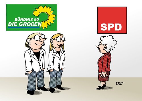 Die Grünen im Umfragehoch