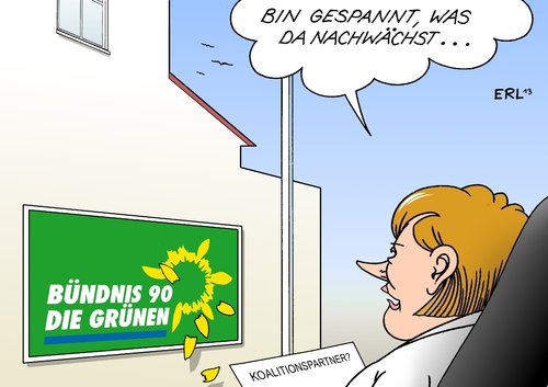 Cartoon: Die Grünen Merkel (medium) by Erl tagged bündnis,90,die,grünen,grüne,bundestagswahl,2013,wahl,verluste,rücktritt,vorstand,bundeskanzlerin,angela,merkel,wahlsieger,suche,koalitionspartner,sonnenblume,blatt,bündnis,90,die,grünen,grüne,bundestagswahl,2013,wahl,verluste,rücktritt,vorstand,bundeskanzlerin,angela,merkel,wahlsieger,suche,koalitionspartner,sonnenblume,blatt