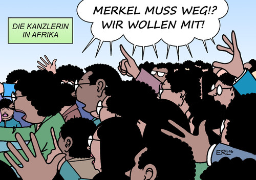 Die Kanzlerin in Afrika