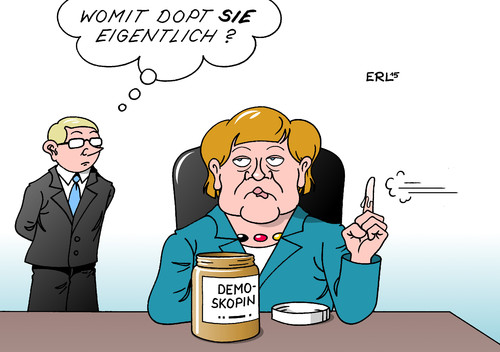 Cartoon: Doping am Arbeitsplatz (medium) by Erl tagged doping,leistung,steigerung,gehirn,hirn,psyche,körper,arbeitsplatz,stress,druck,bundeskanzlerin,angela,merkel,demoskopie,umfragen,trend,finger,wind,spucke,beliebtheit,karikatur,erl,doping,leistung,steigerung,gehirn,hirn,psyche,körper,arbeitsplatz,stress,druck,bundeskanzlerin,angela,merkel,demoskopie,umfragen,trend,finger,wind,spucke,beliebtheit