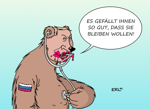 Cartoon: Einverleibung (medium) by Erl tagged politik,krieg,angriff,überfall,wladimir,putin,ukraine,separatisten,gebiete,donezk,luhansk,referendum,anschluss,russland,entscheidung,zwang,gewalt,bär,fressen,beute,einverleibung,ergebnis,karikatur,erl,politik,krieg,angriff,überfall,wladimir,putin,ukraine,separatisten,gebiete,donezk,luhansk,referendum,anschluss,russland,entscheidung,zwang,gewalt,bär,fressen,beute,einverleibung,ergebnis,karikatur,erl