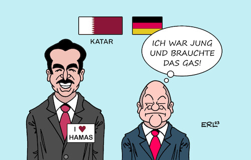 Cartoon: Emir zu Besuch I (medium) by Erl tagged politik,besuch,emir,katar,unterstützer,terrororganisation,hamas,terror,überfall,israel,bundeskanzler,olaf,scholz,deutschland,abhängigkeit,gas,moral,geschäft,karikatur,erl,politik,besuch,emir,katar,unterstützer,terrororganisation,hamas,terror,überfall,israel,bundeskanzler,olaf,scholz,deutschland,abhängigkeit,gas,moral,geschäft,karikatur,erl