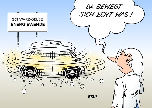 Cartoon: Energiewende (medium) by Erl tagged energiewende,ausstieg,atomenergie,einstieg,erneuerbare,energie,windkraft,solarenergie,regierunfg,koalition,schwarz,gelb,cdu,csu,fdp,kurs,richtung,streit,verwirrung,kreis,drehung,bewegung,energiewende,ausstieg,atomenergie,einstieg,energie,windkraft,solarenergie,regierunfg