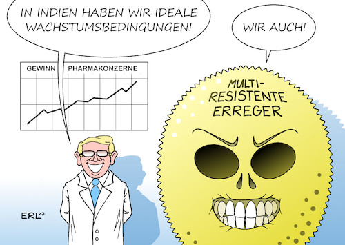 Cartoon: Erreger (medium) by Erl tagged pharmazie,pharmakonzern,produktion,antibiotika,ausland,indien,billig,gewinn,profit,maximierung,vorschriften,regeln,missachtung,multiresistente,keime,erreger,abwasser,hersteller,bedrohung,gesundheit,krankheit,infektion,blutvergiftung,sepsis,geld,gier,karikatur,erl,pharmazie,pharmakonzern,produktion,antibiotika,ausland,indien,billig,gewinn,profit,maximierung,vorschriften,regeln,missachtung,multiresistente,keime,erreger,abwasser,hersteller,bedrohung,gesundheit,krankheit,infektion,blutvergiftung,sepsis,geld,gier,karikatur,erl