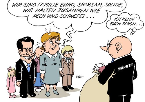 Cartoon: Familie Euro (medium) by Erl tagged zusammenhalt,sparen,sparkurs,solide,solidiät,bonität,kredit,geldgeber,märkte,krise,schulden,familie,europa,eu,zone,euro,merkel,sarkozy,geld,währung,währungsunion,finanzen,euro,eu,europa,familie,schulden,märkte,geldgeber,kredit,bonität,solide,sparkurs