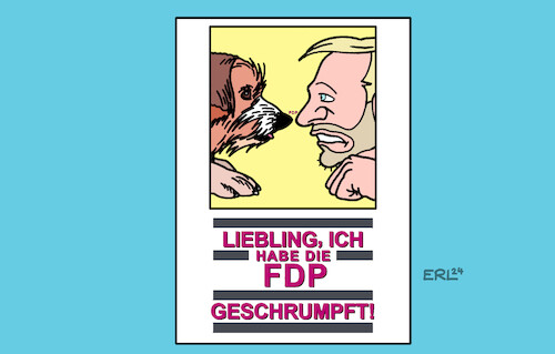 Cartoon: FDP (medium) by Erl tagged politik,ampel,fdp,liberale,wahlniederlagen,schrumpfen,film,usa,lindner,karikatur,erl,politik,ampel,fdp,liberale,wahlniederlagen,schrumpfen,film,usa,lindner,karikatur,erl