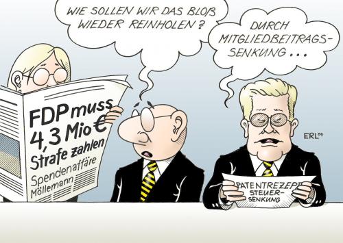 Cartoon: FDP Patentrezept (medium) by Erl tagged fdp,spendenaffäre,möllemann,strafe,geld,mitgliedbeiträge,steuern,senken,steuersenkung,fdp,spendenaffäre,möllemann,geld,strafe,mitgliedbeiträge,steuern,senken,steuersenkung,steuer,patentrezept,partei,parteien,mitglieder