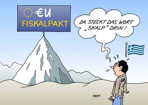 Cartoon: Fiskalpakt (medium) by Erl tagged eu,euro,krise,schulden,gipfel,fiskalpakt,schuldenbremse,hintertürchen,griechenland,skalp,kahlschlag,sparkurs,pleite,eu,euro,krise,schulden,gipfel,fiskalpakt,schuldenbremse,hintertürchen,griechenland,skalp,kahlschlag,sparkurs