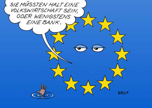 Cartoon: Flüchtlinge (medium) by Erl tagged flüchtlinge,mittelmeer,boot,tod,ertrinken,eu,rettung,halbherzig,volkswirtschaft,bank,geld,wohlstand,kosten,flüchtlinge,mittelmeer,boot,tod,ertrinken,eu,rettung,halbherzig,volkswirtschaft,bank,geld,wohlstand,kosten