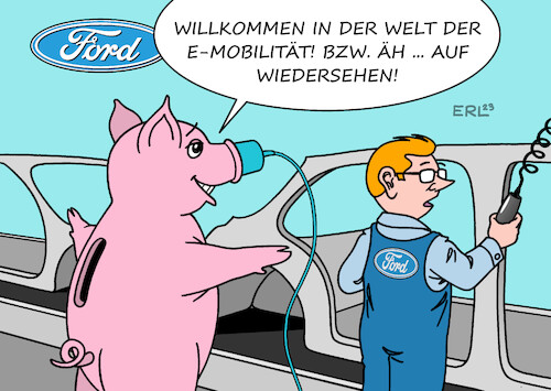 Cartoon: Ford (medium) by Erl tagged politik,automobilbau,autobauer,ford,abbau,stellen,europa,deutschland,übergang,auto,mobilität,elektromobilität,stellenabbau,wettbewerbsfähigkeit,sparen,sparschwein,karikatur,erl,politik,automobilbau,autobauer,ford,abbau,stellen,europa,deutschland,übergang,auto,mobilität,elektromobilität,stellenabbau,wettbewerbsfähigkeit,sparen,sparschwein,karikatur,erl