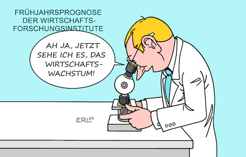 Cartoon: Frühjahrsprognose (medium) by Erl tagged politik,wirtschaft,frühjahrsprognose,wirtschaftsforschungsinstitute,wirtschaftswachstum,wachstum,gering,mikroskop,forschung,karikatur,erl,politik,wirtschaft,frühjahrsprognose,wirtschaftsforschungsinstitute,wirtschaftswachstum,wachstum,gering,mikroskop,forschung,karikatur,erl