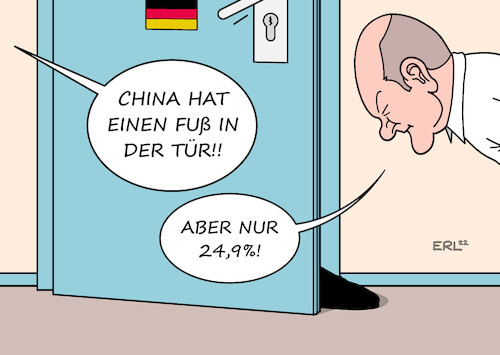 Fuß in der Tür