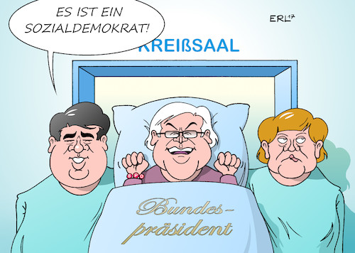 Cartoon: Geburt (medium) by Erl tagged bundespräsident,wahlversammlung,wahl,frank,walter,steinmeier,kandidat,spd,fdp,bündnis,90,die,grünen,csu,cdu,geburt,arzt,ärztin,hebamme,geburtshelfer,sigmar,gabriel,macht,taktik,vorteil,nachteil,bundeskanzlerin,angela,merkel,kreißsaal,karikatur,erl,bundespräsident,wahlversammlung,wahl,frank,walter,steinmeier,kandidat,spd,fdp,bündnis,90,die,grünen,csu,cdu,geburt,arzt,ärztin,hebamme,geburtshelfer,sigmar,gabriel,macht,taktik,vorteil,nachteil,bundeskanzlerin,angela,merkel,kreißsaal,karikatur,erl