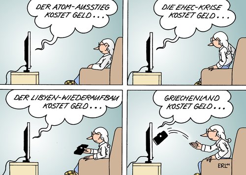 Cartoon: Geld (medium) by Erl tagged geld,kosten,atomausstieg,ehec,libyen,griechenland,krise,finanzen,gesundheit,krankheit,euro,europa,nato,regierung,schwarz,gelb,cdu,csu,fdp,geld,kosten,atomausstieg,ehec,libyen,griechenland,krise,finanzen,gesundheit,krankheit,europa,euro,nato,schwarz,regierung,gelb,csu,cdu,fdp