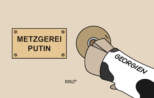 Cartoon: Georgien (medium) by Erl tagged politik,georgien,parlament,gesetz,gegen,ausländische,einflussnahme,regierungspartei,georgischer,traum,kurs,richtung,russland,moskau,wladimir,putin,diktatur,metzgerei,klingel,rind,karikatur,erl,politik,georgien,parlament,gesetz,gegen,ausländische,einflussnahme,regierungspartei,georgischer,traum,kurs,richtung,russland,moskau,wladimir,putin,diktatur,metzgerei,klingel,rind,karikatur,erl