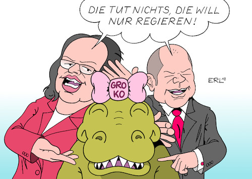 Cartoon: Groko-Werbung (medium) by Erl tagged politik,spd,andrea,nahles,olaf,scholz,werbung,werbetour,große,koalition,groko,cdu,csu,regierung,eintritt,abstimmung,basis,partei,mitglieder,mitgliederentscheid,absturz,umfragen,umfragetief,karikatur,erl,politik,spd,andrea,nahles,olaf,scholz,werbung,werbetour,große,koalition,groko,cdu,csu,regierung,eintritt,abstimmung,basis,partei,mitglieder,mitgliederentscheid,absturz,umfragen,umfragetief,karikatur,erl