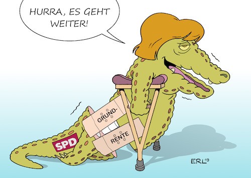 Cartoon: Grundrente (medium) by Erl tagged politik,bundesregierung,große,koalition,cdu,csu,spd,streit,grundrente,bedürftigkeit,prüfung,bedürftigkeitsprüfung,arbeit,alter,rente,grundsicherung,einigung,fortbestand,groko,wahrscheinlich,karikatur,erl,politik,bundesregierung,große,koalition,cdu,csu,spd,streit,grundrente,bedürftigkeit,prüfung,bedürftigkeitsprüfung,arbeit,alter,rente,grundsicherung,einigung,fortbestand,groko,wahrscheinlich,karikatur,erl