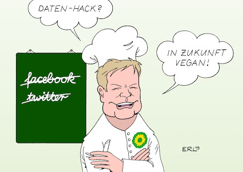 Cartoon: Habeck (medium) by Erl tagged politik,netz,netzwerke,soziale,medien,daten,hackerangriff,datenleck,datenklau,politiker,künstler,bundestag,parteien,privatsphäre,familie,verletzung,pranger,cyberkriminalität,veröffentlichung,twitter,konsequenz,verzicht,robert,habeck,die,grünen,speisekarte,hack,fleisch,vegan,koch,karikatur,erl,politik,netz,netzwerke,soziale,medien,daten,hackerangriff,datenleck,datenklau,politiker,künstler,bundestag,parteien,privatsphäre,familie,verletzung,pranger,cyberkriminalität,veröffentlichung,twitter,konsequenz,verzicht,robert,habeck,die,grünen,speisekarte,hack,fleisch,vegan,koch,karikatur,erl