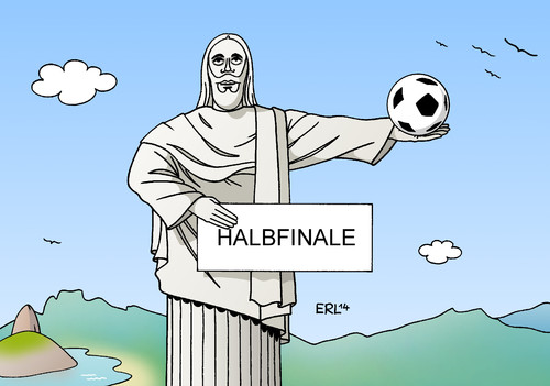 Cartoon: Halbfinale (medium) by Erl tagged fußball,weltmeisterschaft,wm,viertelfinale,deutschland,frankreich,christus,statue,christusstatue,rio,corcovado,halbfinale,heimreise,fußball,weltmeisterschaft,wm,viertelfinale,deutschland,frankreich,christus,statue,christusstatue,rio,corcovado,halbfinale,heimreise