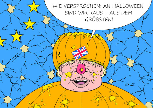 Cartoon: Halloween-Brexit (medium) by Erl tagged politik,brexit,austritt,großbritannien,eu,chaos,aufschub,streit,no,deal,boris,johnson,neuwahlen,zustimmung,labour,halloween,kürbis,karikatur,erl,politik,brexit,austritt,großbritannien,eu,chaos,aufschub,streit,no,deal,boris,johnson,neuwahlen,zustimmung,labour,halloween,kürbis,karikatur,erl