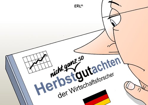 Cartoon: Herbstgutachten (medium) by Erl tagged herbstgutachten,wirtschaft,wirtschaftsforscher,wirtschaftsforschungsinstitut,prognose,wachstum,gutachten,rückgang,deutschland,herbstgutachten,wirtschaft,wirtschaftsforscher,wirtschaftsforschungsinstitut,prognose,wachstum,gutachten,rückgang,deutschland