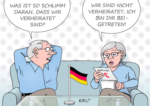 Cartoon: Hochzeitstag (medium) by Erl tagged politik,tag,der,deutschen,einheit,wiedervereinigung,deutschland,brd,ddr,west,ost,beitritt,anpassung,veränderung,fremdbestimmung,wirtschaft,kultur,bruch,angst,wertschätzung,ossi,wessi,ehepaar,hochzeitstag,hochzeit,heirat,partnerschaft,ungleichheit,mann,frau,karikatur,erl,politik,tag,der,deutschen,einheit,wiedervereinigung,deutschland,brd,ddr,west,ost,beitritt,anpassung,veränderung,fremdbestimmung,wirtschaft,kultur,bruch,angst,wertschätzung,ossi,wessi,ehepaar,hochzeitstag,hochzeit,heirat,partnerschaft,ungleichheit,mann,frau,karikatur,erl