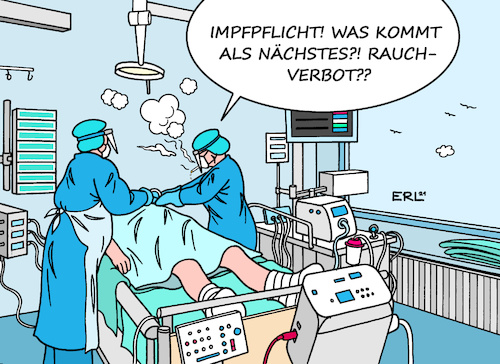 Cartoon: Impfpflicht (medium) by Erl tagged politik,corona,virus,pandemie,covid19,vierte,welle,ungeimpfte,geimpfte,regierung,ampel,bundestag,gesetz,impfpflicht,gesundheit,pflegeberufe,protest,karikatur,erl,politik,corona,virus,pandemie,covid19,vierte,welle,ungeimpfte,geimpfte,regierung,ampel,bundestag,gesetz,impfpflicht,gesundheit,pflegeberufe,protest,karikatur,erl