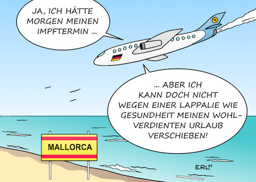 Cartoon: Impfschwänzer (medium) by Erl tagged politik,corona,virus,pandemie,covid19,lockdown,hoffnung,impfstoff,zweite,impfung,nachlässigkeit,termin,schwänzen,impfschwänzer,urlaub,leichtsinn,gesundheit,karikatur,erl,politik,corona,virus,pandemie,covid19,lockdown,hoffnung,impfstoff,zweite,impfung,nachlässigkeit,termin,schwänzen,impfschwänzer,urlaub,leichtsinn,gesundheit,karikatur,erl