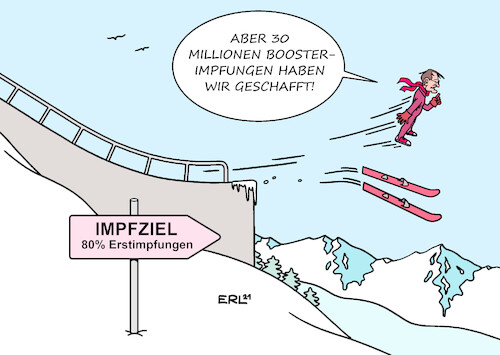 Cartoon: Impfziel II (medium) by Erl tagged politik,corona,virus,pandemie,covid19,fünfte,welle,impfung,boostern,erreicht,impfziel,erstimpfungen,gesundheitsminister,karl,lauterbach,korrektur,winter,wintersport,skispringen,vierschanzentournee,karikatur,erl,politik,corona,virus,pandemie,covid19,fünfte,welle,impfung,boostern,erreicht,impfziel,erstimpfungen,gesundheitsminister,karl,lauterbach,korrektur,winter,wintersport,skispringen,vierschanzentournee,karikatur,erl