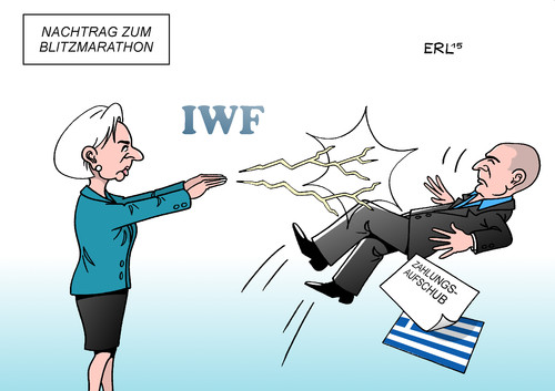 Cartoon: IWF Griechenland (medium) by Erl tagged griechenland,krise,schulden,euro,sparkurs,hilfe,kredit,eu,ezb,iwf,antrag,zahlung,aufschub,zahlungsaufschub,ablehnung,blitz,christine,lagarde,yanis,varoufakis,blitzmarathon,nachtrag,auto,straßenverkehr,geschwindigkeitskontrolle,radarkontrolle,karikatur,erl,griechenland,krise,schulden,euro,sparkurs,hilfe,kredit,eu,ezb,iwf,antrag,zahlung,aufschub,zahlungsaufschub,ablehnung,blitz,christine,lagarde,yanis,varoufakis,blitzmarathon,nachtrag,auto,straßenverkehr,geschwindigkeitskontrolle,radarkontrolle