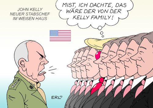 Cartoon: John Kelly (medium) by Erl tagged usa,präsident,donald,trump,entlassung,kommunikationschef,scaramucci,arbeit,stabschef,john,kelly,vier,sterne,general,aufräumen,disziplin,ordnung,family,karikatur,erl,usa,präsident,donald,trump,entlassung,kommunikationschef,scaramucci,arbeit,stabschef,john,kelly,vier,sterne,general,aufräumen,disziplin,ordnung,family,karikatur,erl