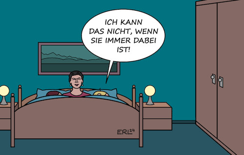 Cartoon: Koalitionsgespräche (medium) by Erl tagged politik,sachsen,thüringen,brandenburg,cdu,spd,bsw,sahra,wagenknecht,kontrolle,ehebett,karikatur,erl,politik,sachsen,thüringen,brandenburg,cdu,spd,bsw,sahra,wagenknecht,kontrolle,ehebett,karikatur,erl