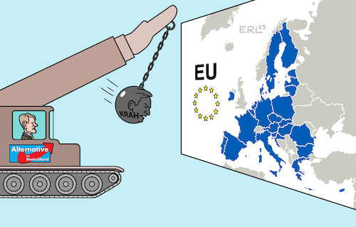 Cartoon: Krah (medium) by Erl tagged politik,partei,afd,rechtsextremismus,rechtspopulismus,parteitag,europawahl,spitzenkandidat,maximilian,krah,abrissbirne,eu,rechtsextremist,björn,höcke,flügel,steuer,karikatur,erl,politik,partei,afd,rechtsextremismus,rechtspopulismus,parteitag,europawahl,spitzenkandidat,maximilian,krah,abrissbirne,eu,rechtsextremist,björn,höcke,flügel,steuer,karikatur,erl