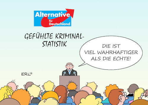 Cartoon: Kriminalstatistik (medium) by Erl tagged politik,innenpolitik,kriminalität,kriminalstatistik,dunkelziffer,gefühlte,bedrohung,wähler,afd,rechtspopulismus,karikatur,erl,politik,innenpolitik,kriminalität,kriminalstatistik,dunkelziffer,gefühlte,bedrohung,wähler,afd,rechtspopulismus,karikatur,erl