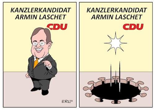 Laschet I By Erl | Politics Cartoon | TOONPOOL