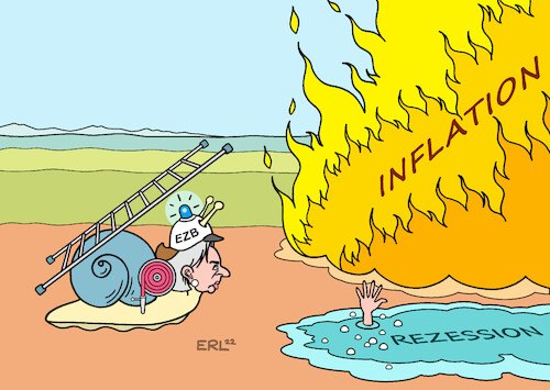 Cartoon: Leitzinserhöhung (medium) by Erl tagged politik,finanzen,finanzpolitik,ezb,erhöhung,leitzins,bekämpfung,inflation,gefahr,rezession,wasser,ertrinken,feuer,feuerwehr,christine,lagarde,schnecke,karikatur,erl,politik,finanzen,finanzpolitik,ezb,erhöhung,leitzins,bekämpfung,inflation,gefahr,rezession,wasser,ertrinken,feuer,feuerwehr,christine,lagarde,schnecke,karikatur,erl